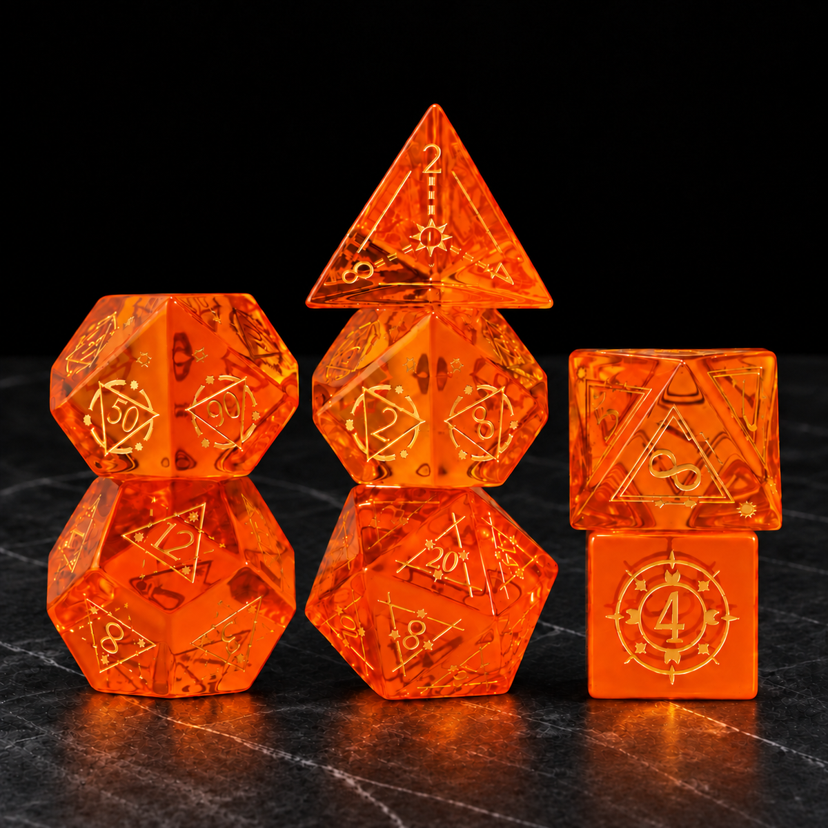Emberglass Prophecy - Gemstone Dice Set - image 1
