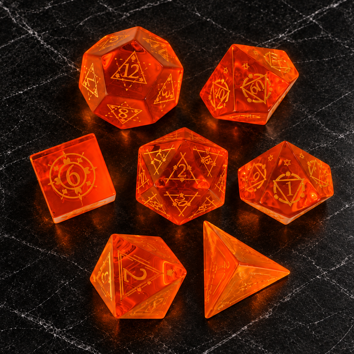 Emberglass Prophecy - Gemstone Dice Set - image 4
