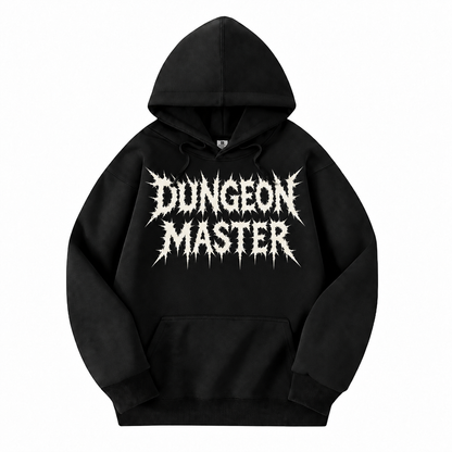Dungeon Master Gothic black D&D hoodie front view