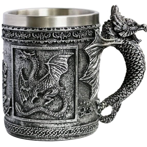3D Embossed Dragon Mug