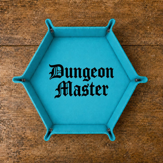 Gothic Dungeon Master - DICE TRAY Gothic Dungeon Master Dice Tray | Foldable PU Leather D&D Tray