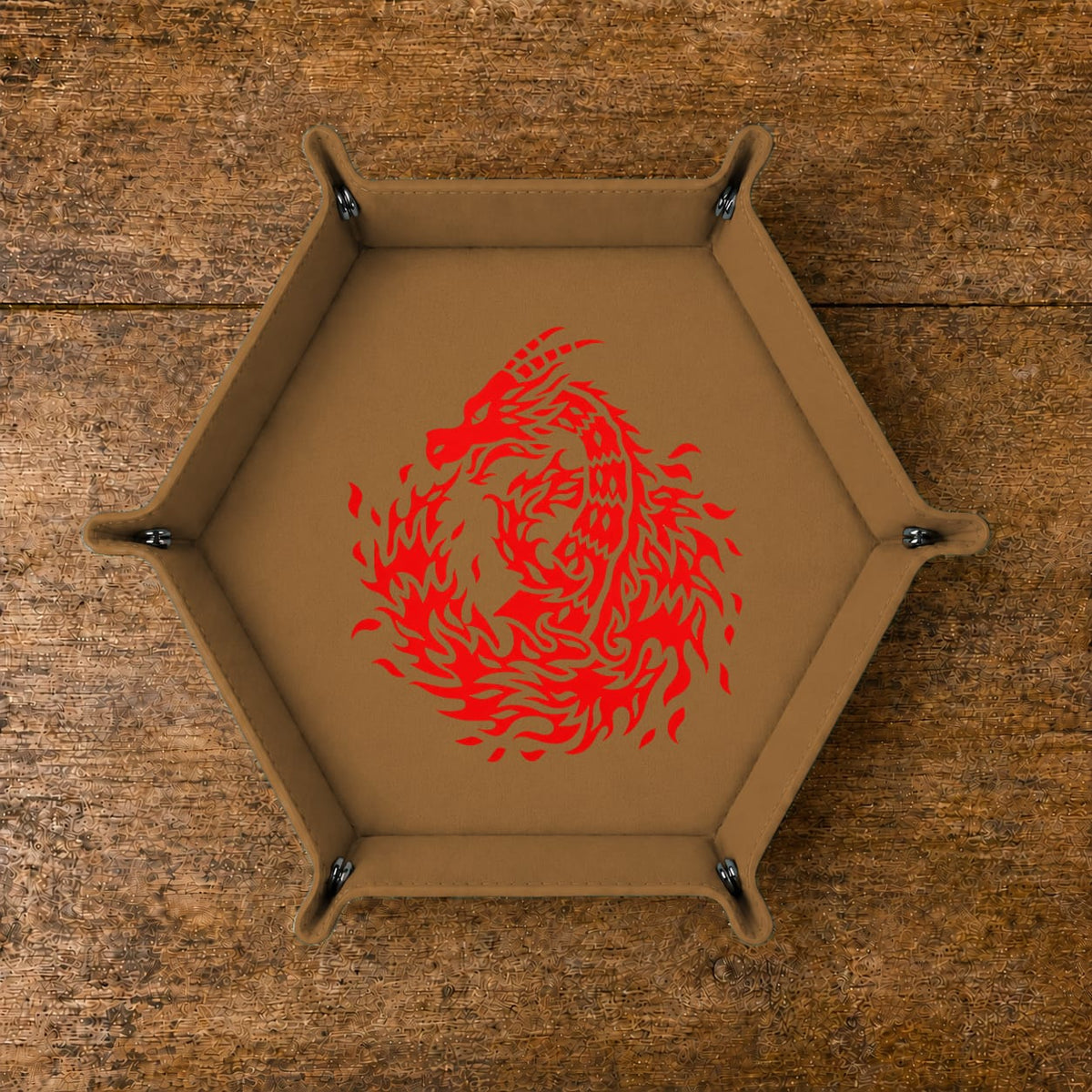 Flaming Tribal Dragon - DICE TRAY