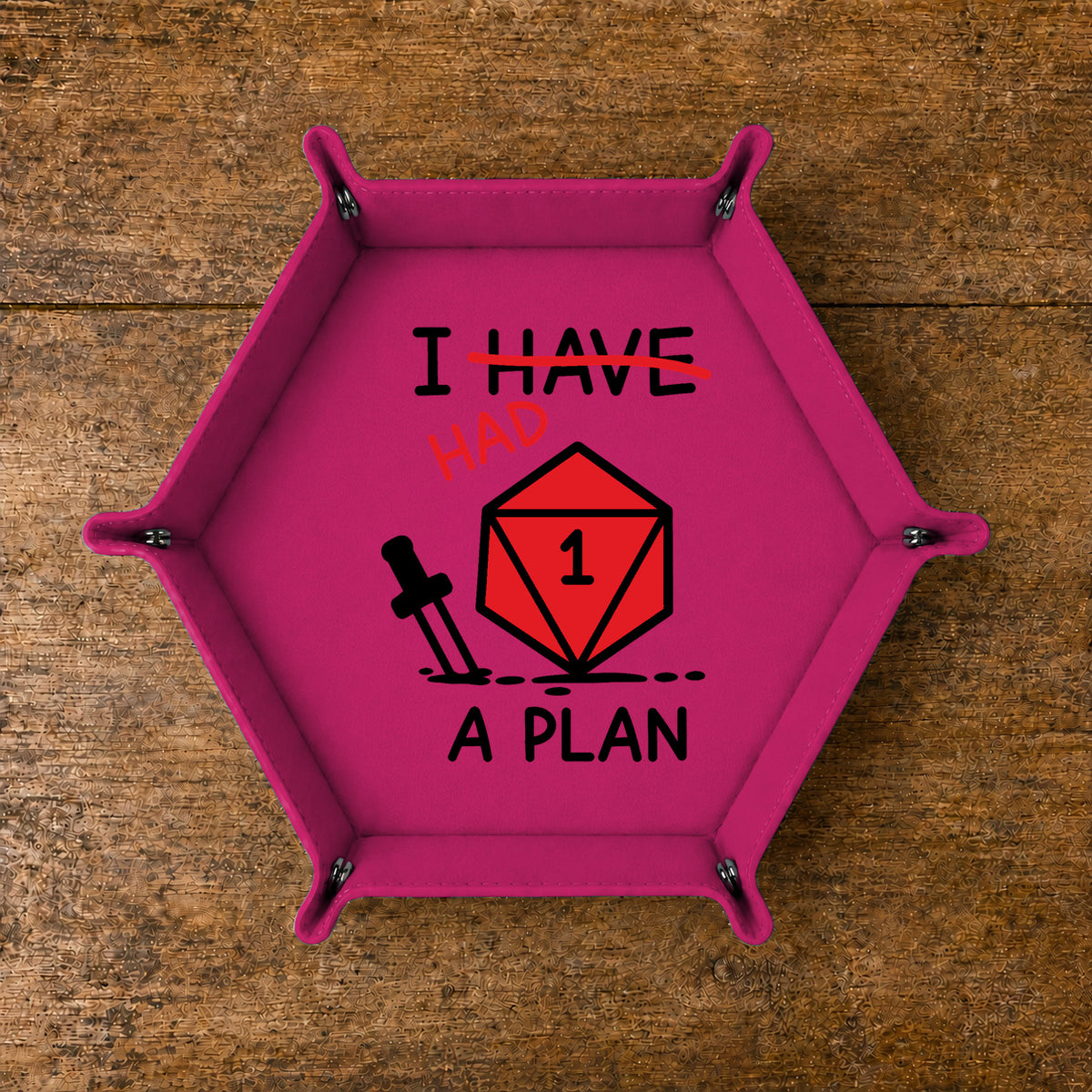 I Had A Plan Natural One - DICE TRAY