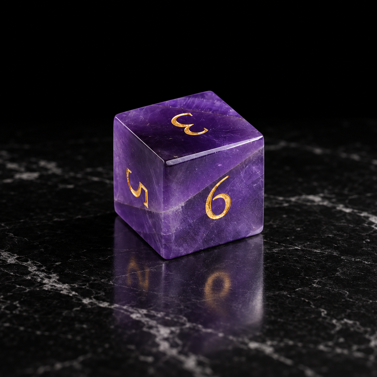 Violet Reliquary amethyst D6 detail