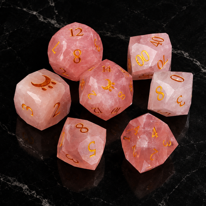 Nile Moon's Grace - Gemstone Dice Set - image 4