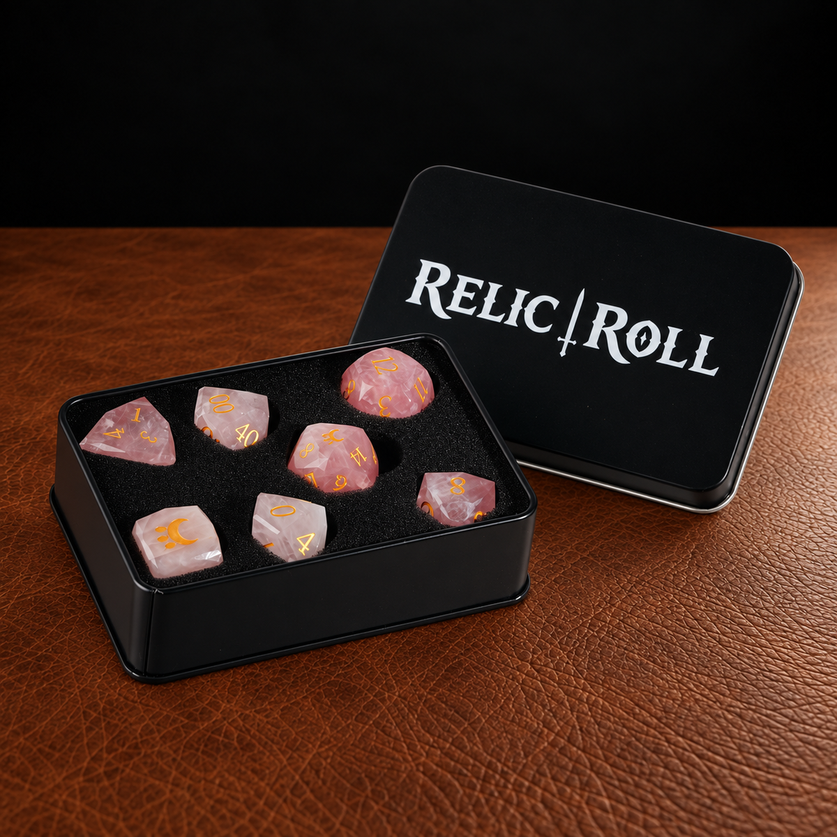 Nile Moon's Grace - Gemstone Dice Set - image 5