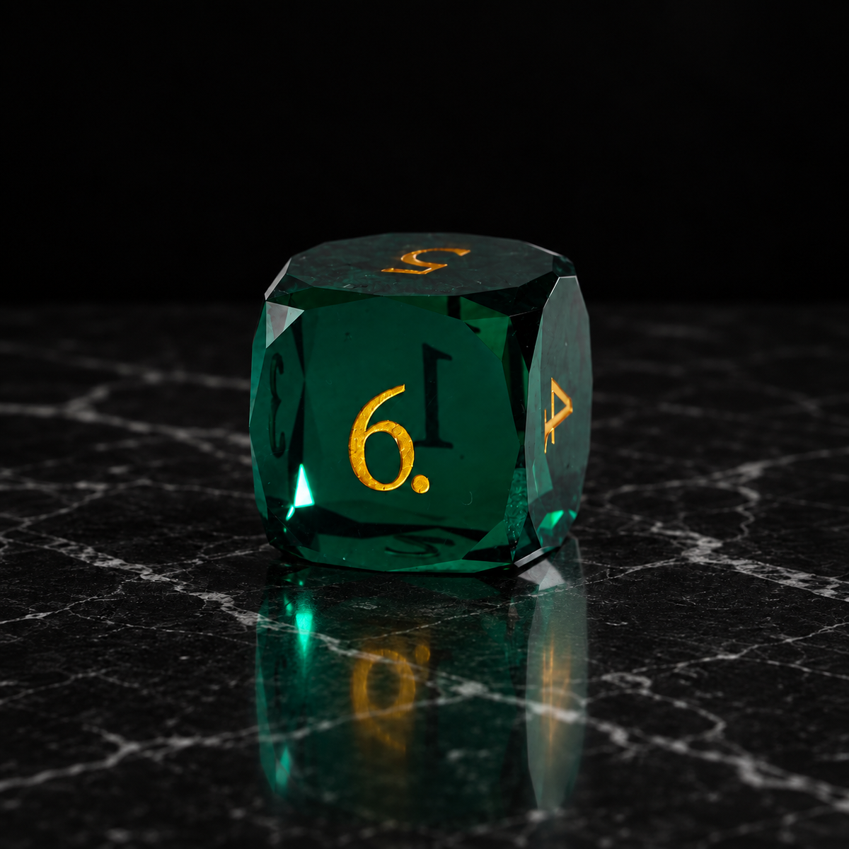 Evergreen Starfall - Gemstone Dice Set - image 3