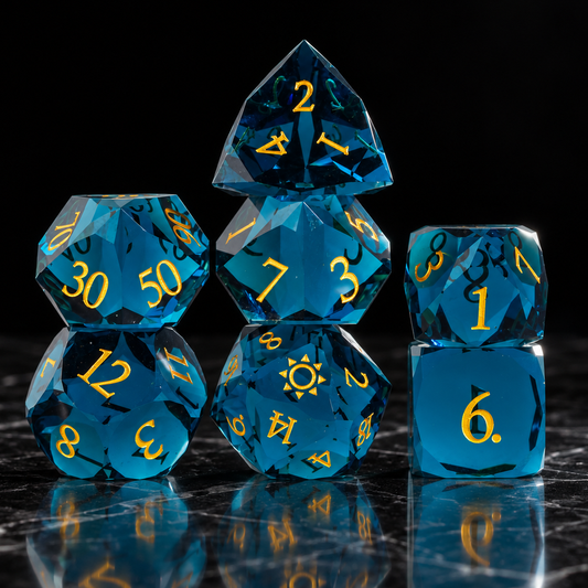 Tideborn Sun - Gemstone Dice Set - image 1