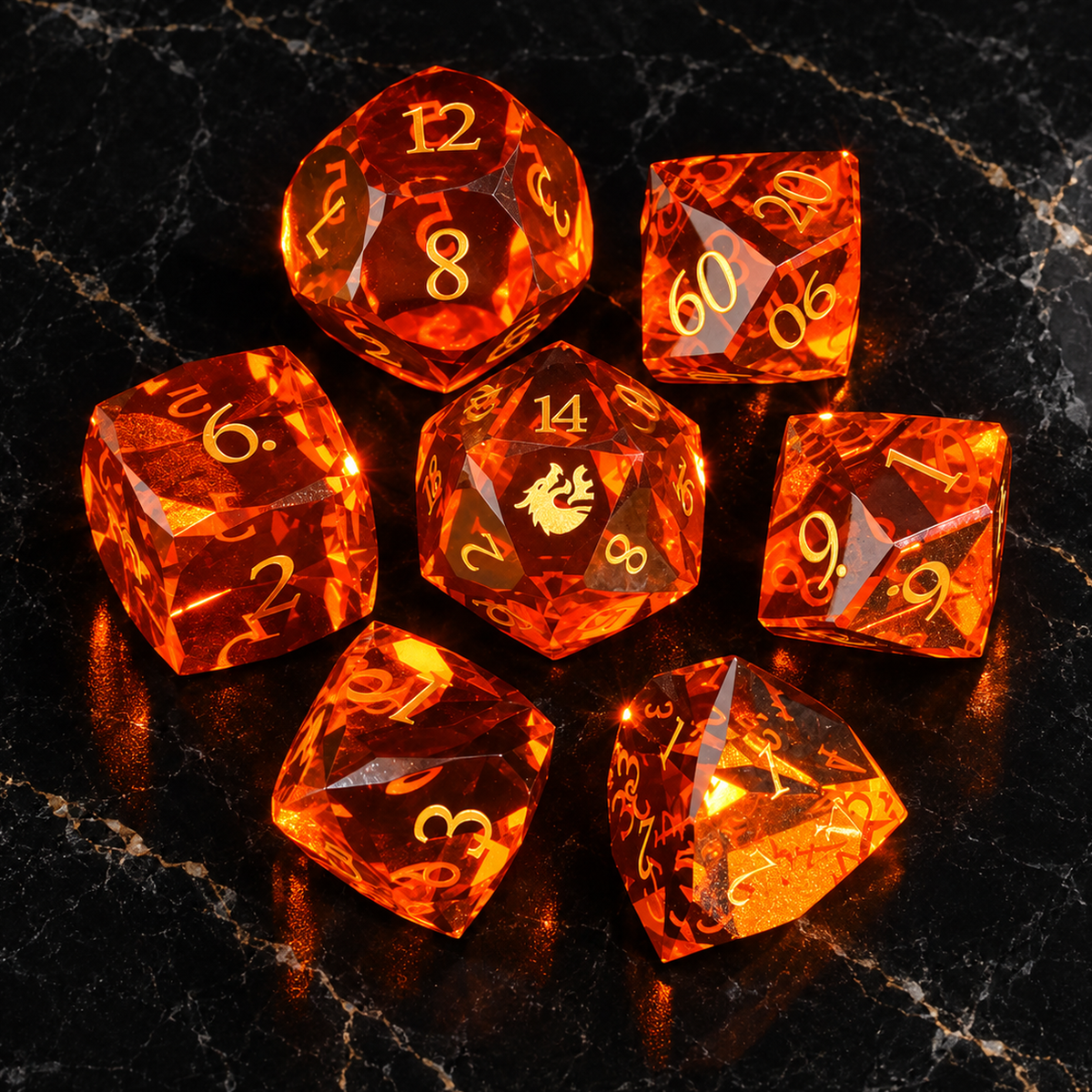 Phoenix Crucible - Gemstone Dice Set - image 4