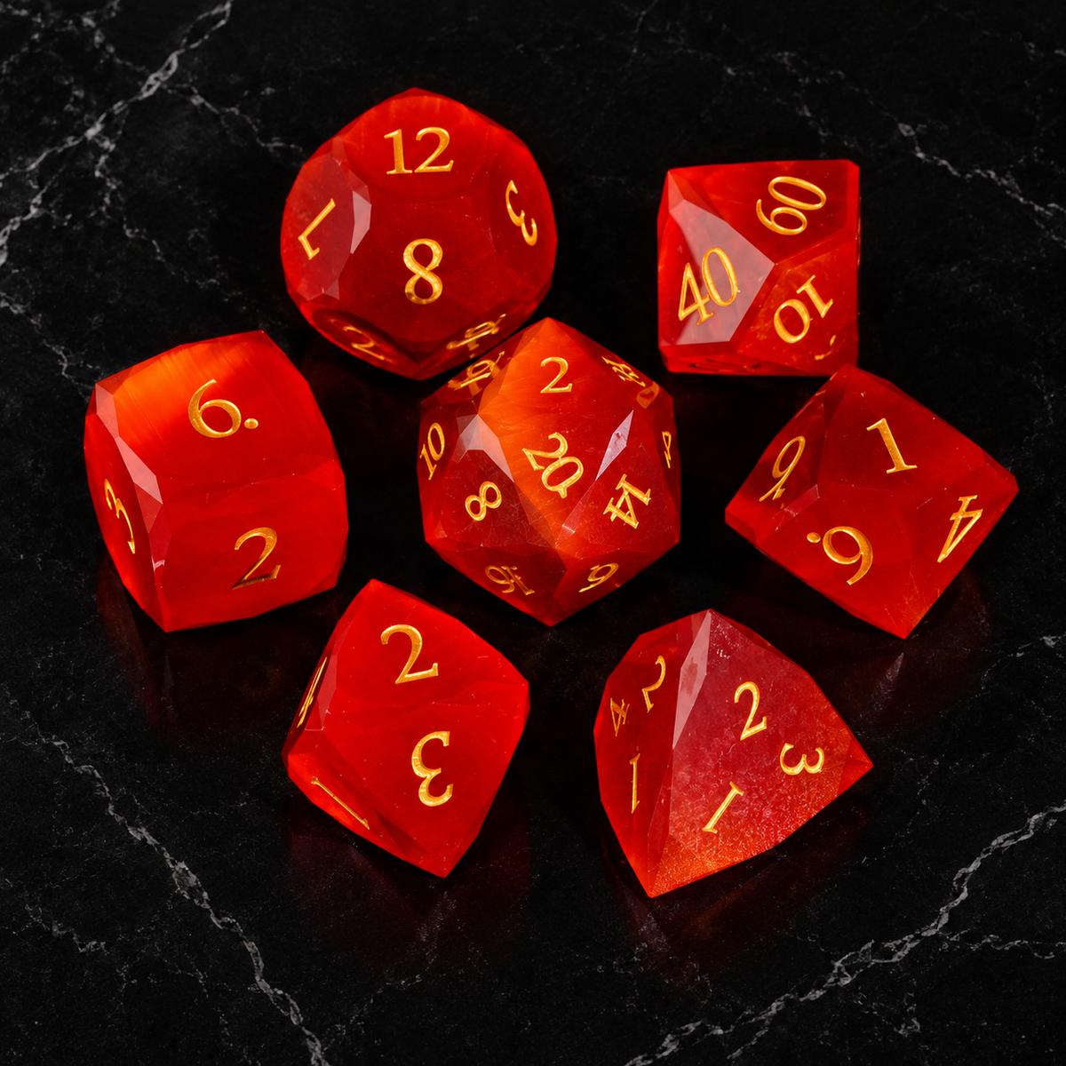 Crimson Vow - Gemstone Dice Set - image 4