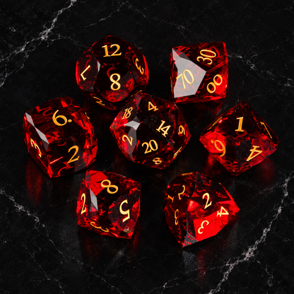 Bloodmoon Bastion - Gemstone Dice Set - image 4