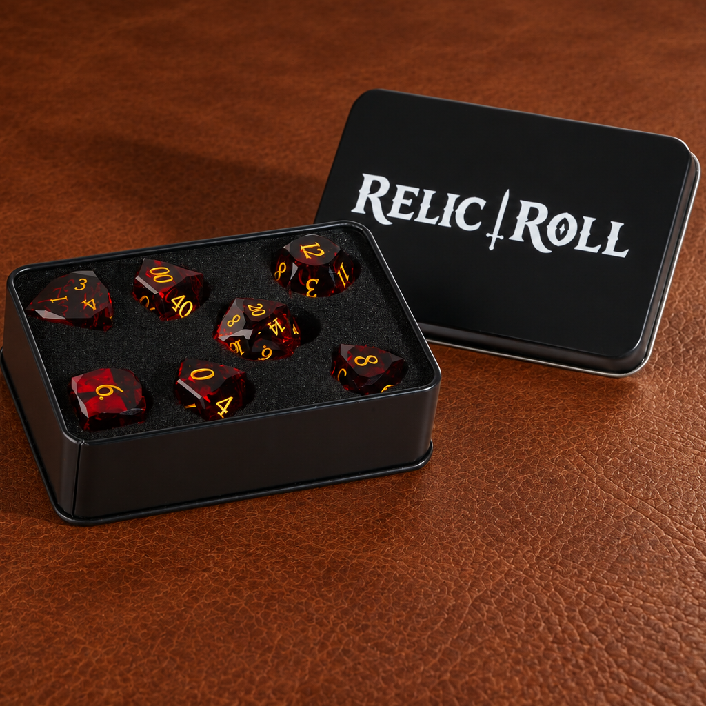 Bloodmoon Bastion - Gemstone Dice Set - image 5
