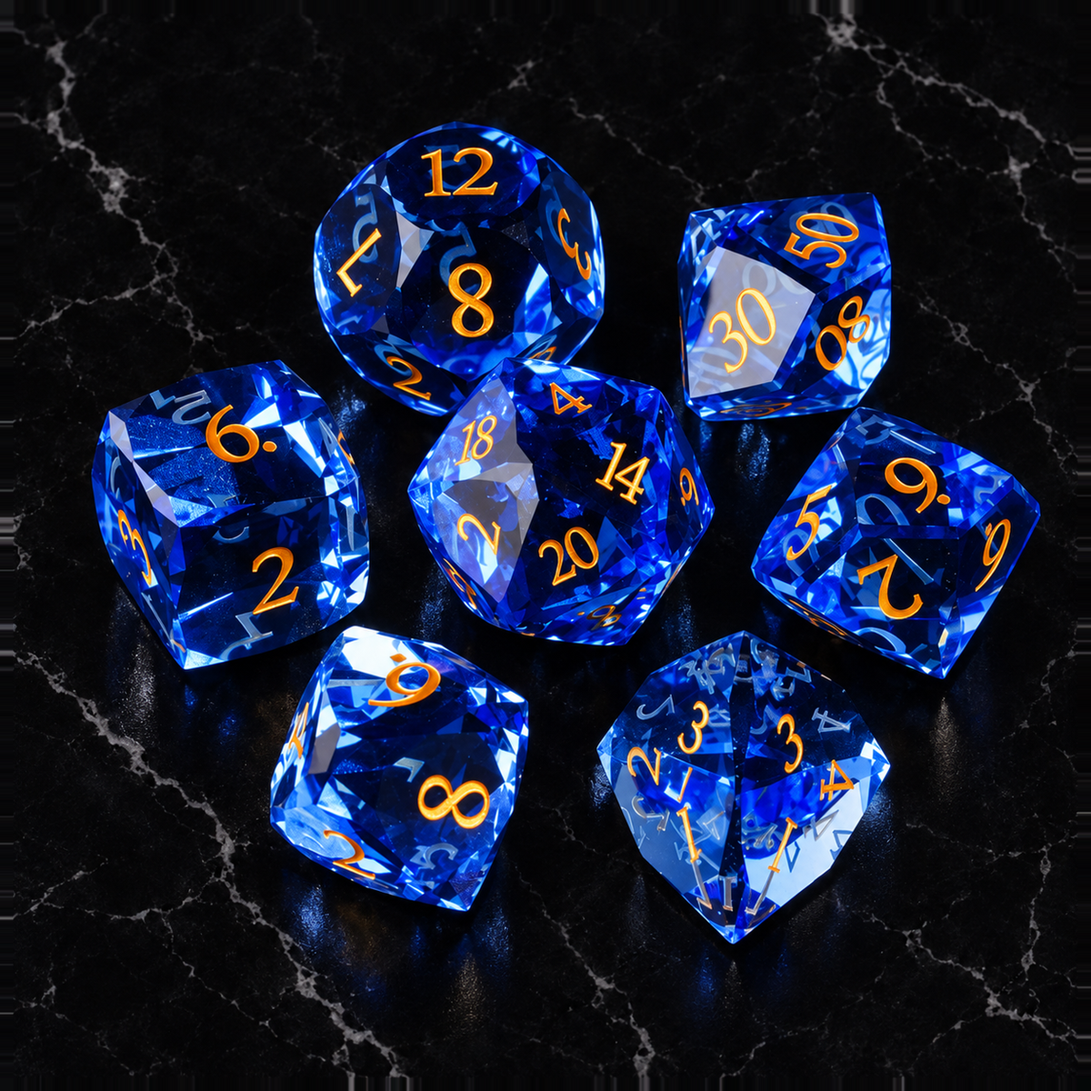 Tidebound Oracle - Gemstone Dice Set - image 4
