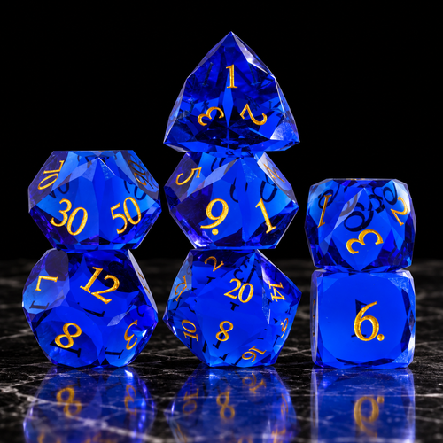 Sapphire Dominion - Gemstone Dice Set - image 1