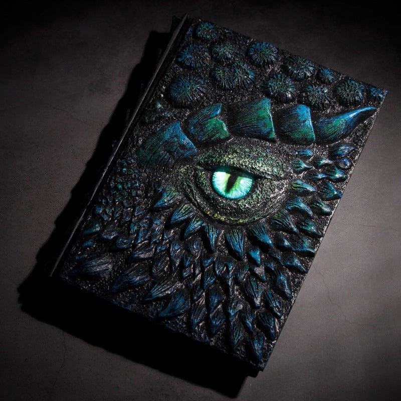 Geloho 3D Dragon Eye Embossed Journal – Fantasy Leather Notebook
