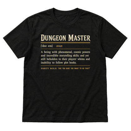 Dungeon Master Definition - DnD T-Shirt main product image on white background