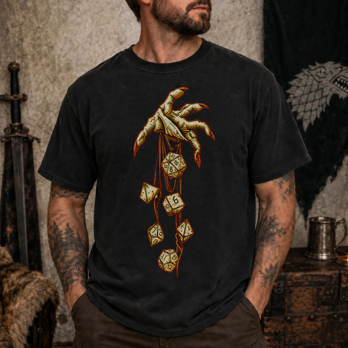 Roll of Fate - DnD T-Shirt D&D lifestyle image