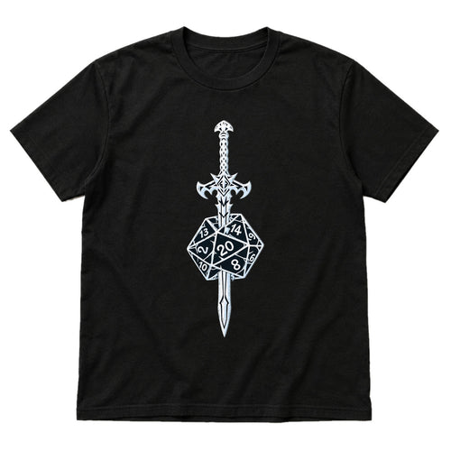 Sword & Dice - DnD T-Shirt main product image on white background