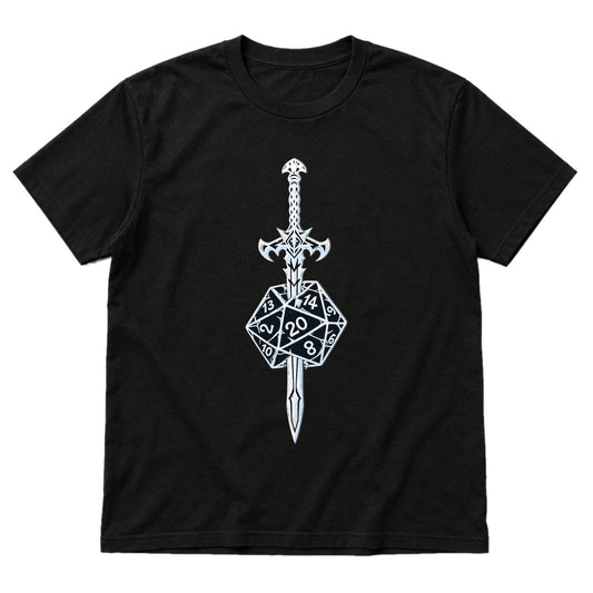 Sword & Dice - DnD T-Shirt main product image on white background