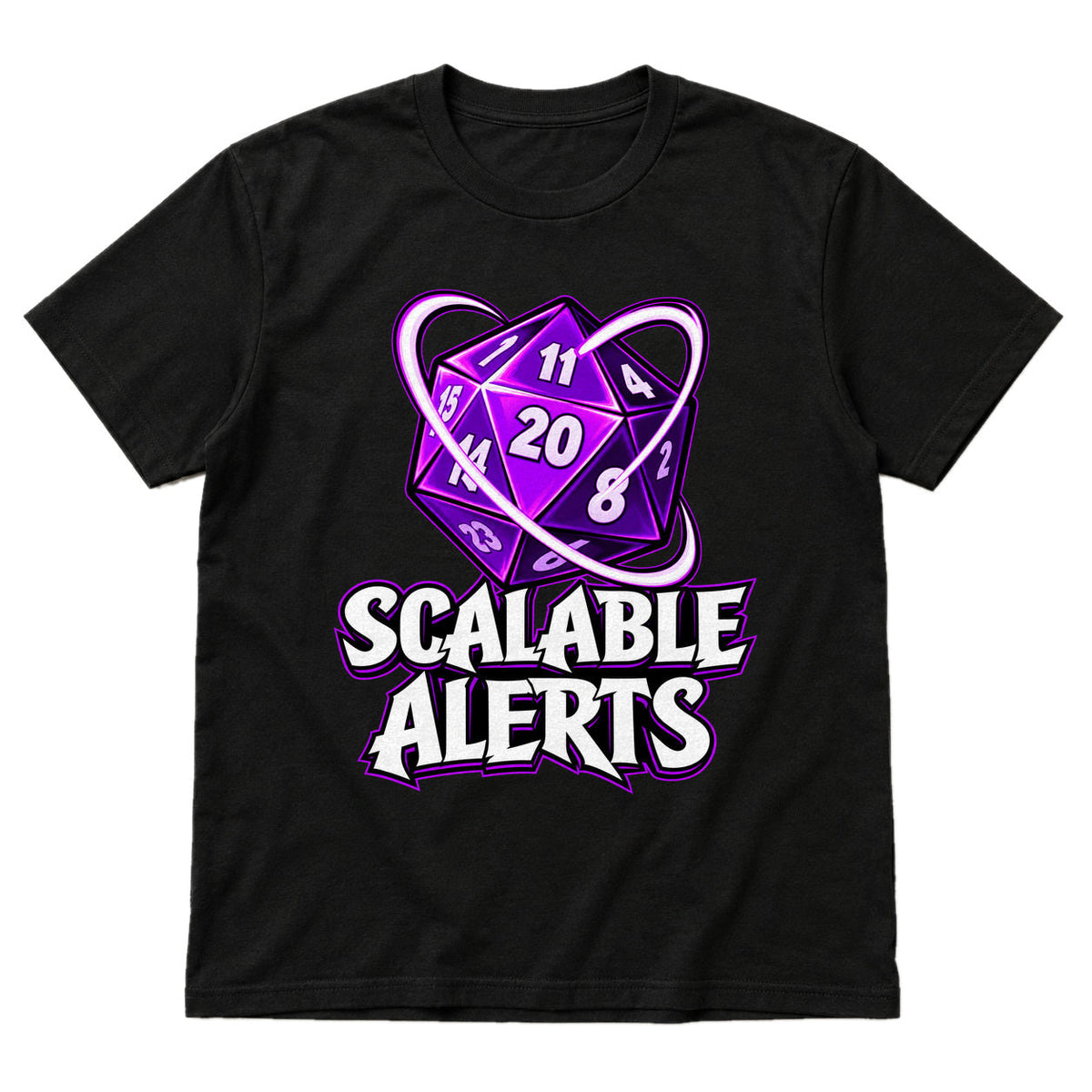 Scalable Alerts - DnD T-Shirt main product image on white background