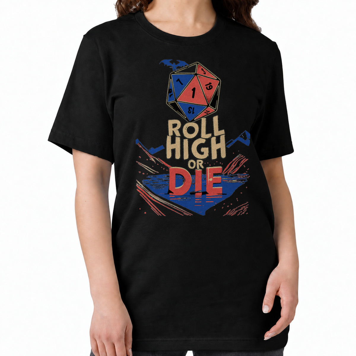 Roll High or Die - DnD T-Shirt women fit image