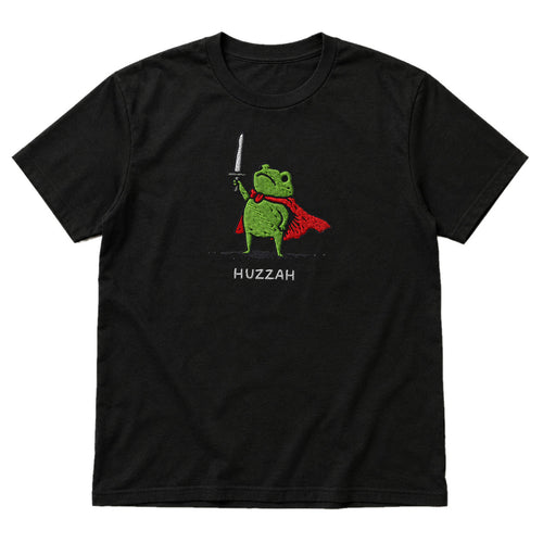 Huzzah Frog Knight - DnD T-Shirt main product image on white background