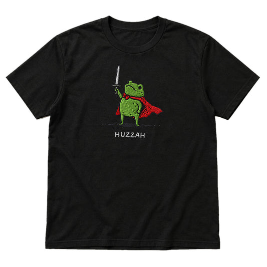 Huzzah Frog Knight - DnD T-Shirt main product image on white background