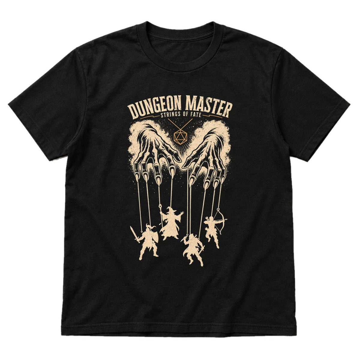 Dungeon Master Puppet Master - DnD T-Shirt main product image on white background