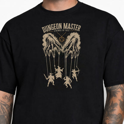 Dungeon Master Puppet Master - DnD T-Shirt male studio image