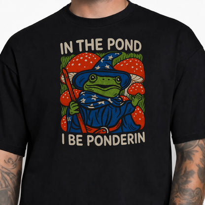 In the Pond I Be Ponderin’ - DnD T-Shirt male studio image