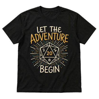 Let the Adventure Begin - DnD T-Shirt main product image on white background