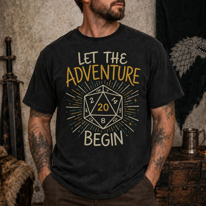 Let the Adventure Begin - DnD T-Shirt D&D lifestyle image