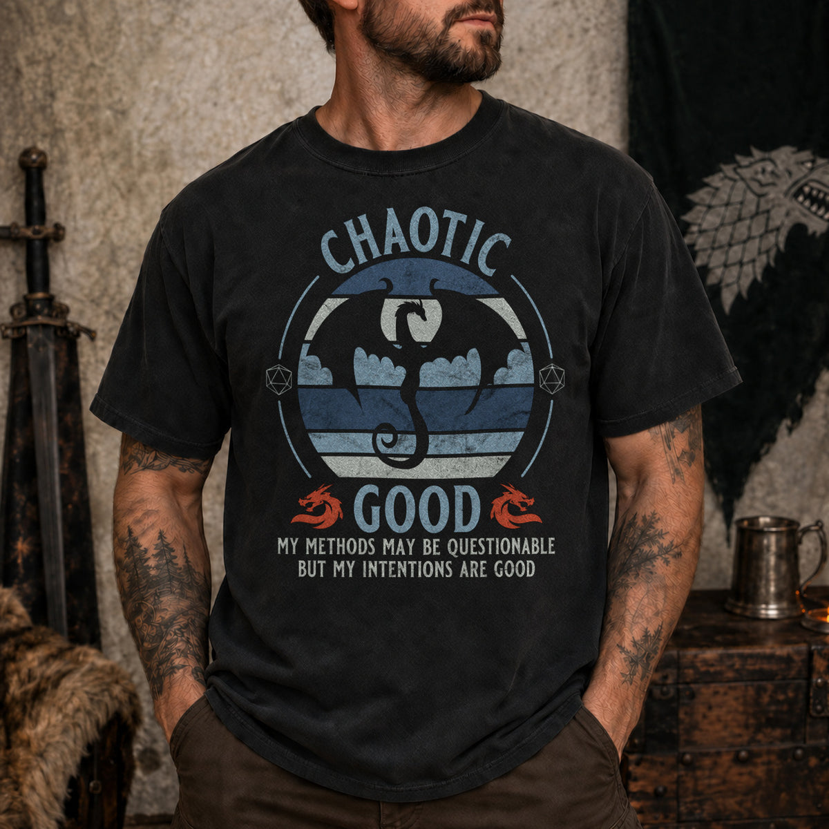 Chaotic Good - DnD T-Shirt D&D lifestyle image