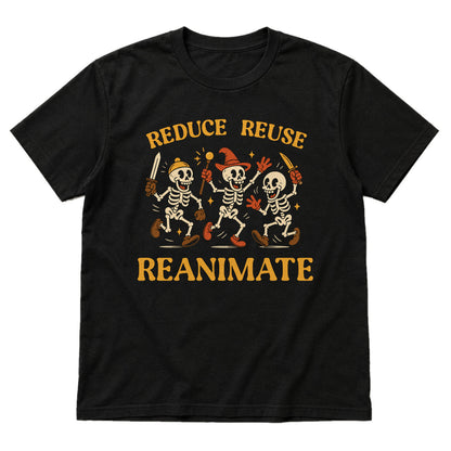 Reduce Reuse Reanimate - DnD T-Shirt main product image on white background