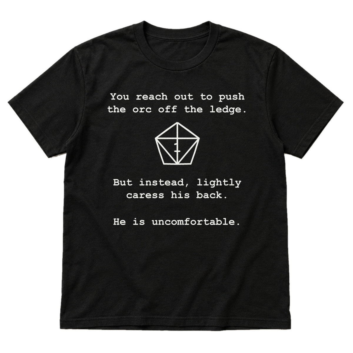 Uncomfortable Natural One - DnD T-Shirt main product image on white background