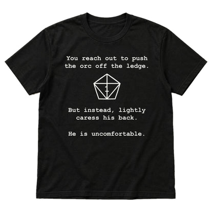 Uncomfortable Natural One - DnD T-Shirt main product image on white background